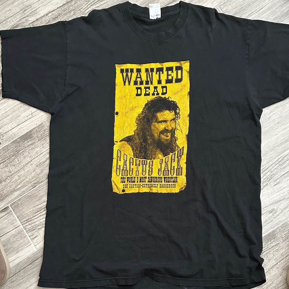 WWF 90s Cactus Jack wrestling shirt.